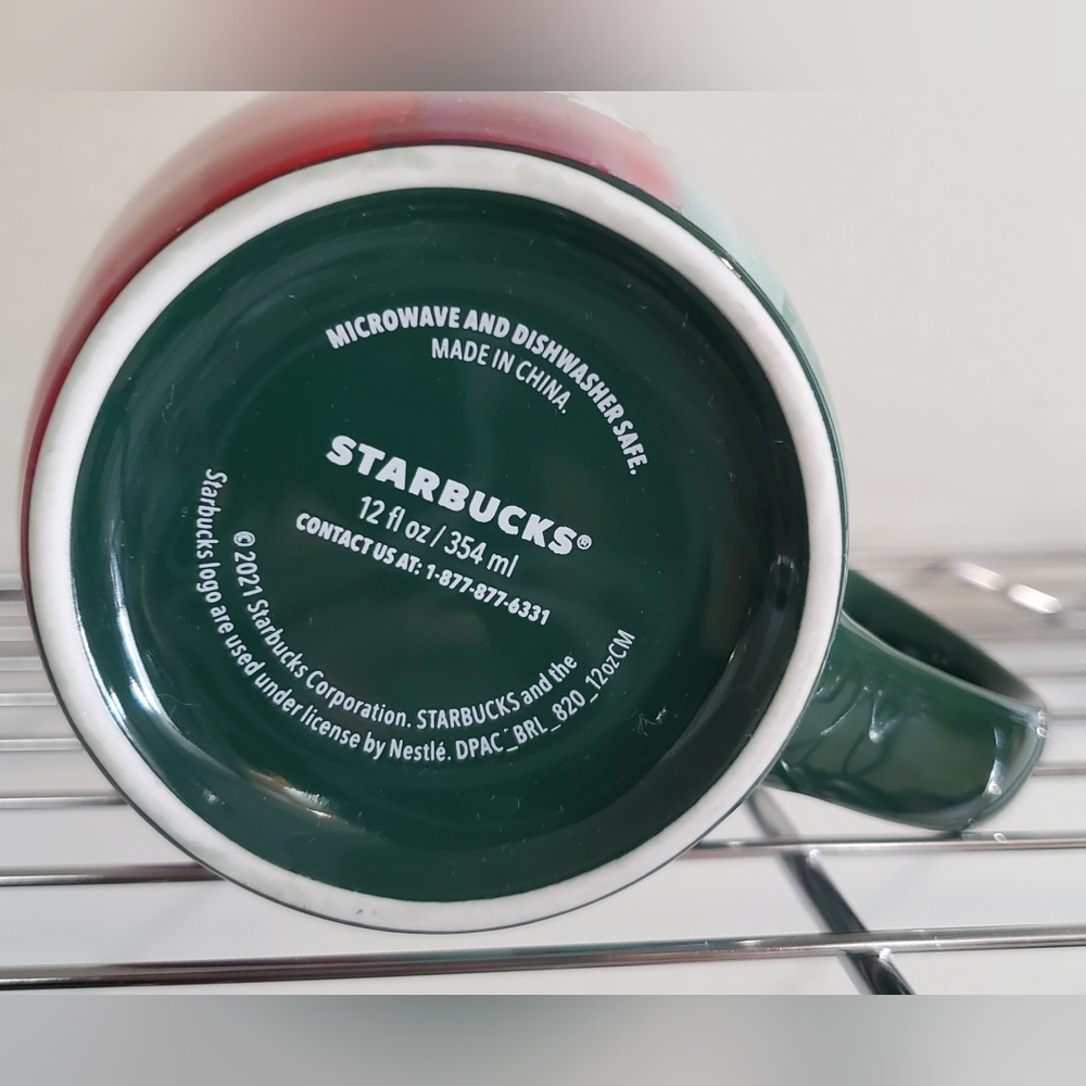 Starbucks 2021 Paint Stroke 12oz Coffee Mug - Picture 4 of 7